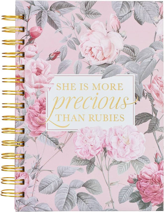 Journal: More Precious Than Rubies, A5 Spiralbound
