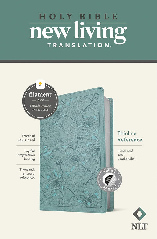 NLT Thinline Reference Bible, Filament Enabled, Thumb Index