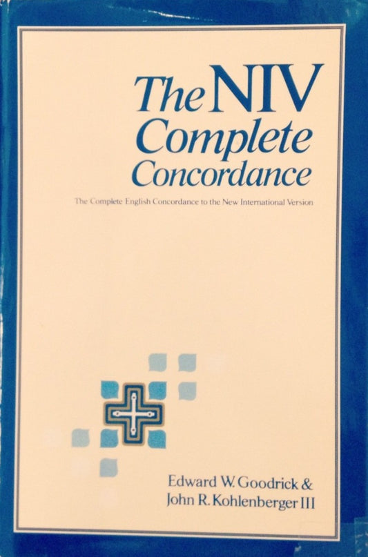 NIV Complete Concordance by Edward W. Goodrick and John R. Kohlenberger III image 0