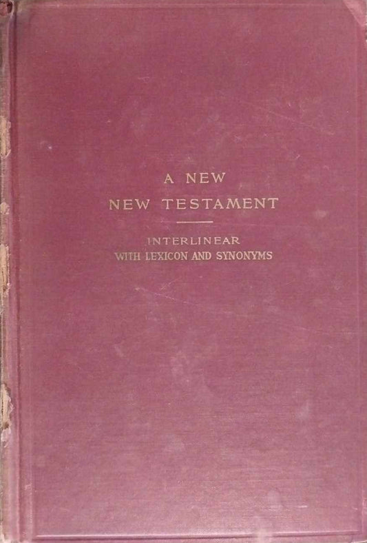 Interlinear Literal Translation of The Greek New Testament image 0