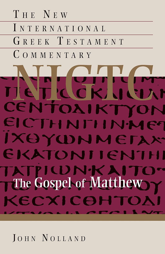 The Gospel of Matthew (NIGTC) by John Nolland image 0