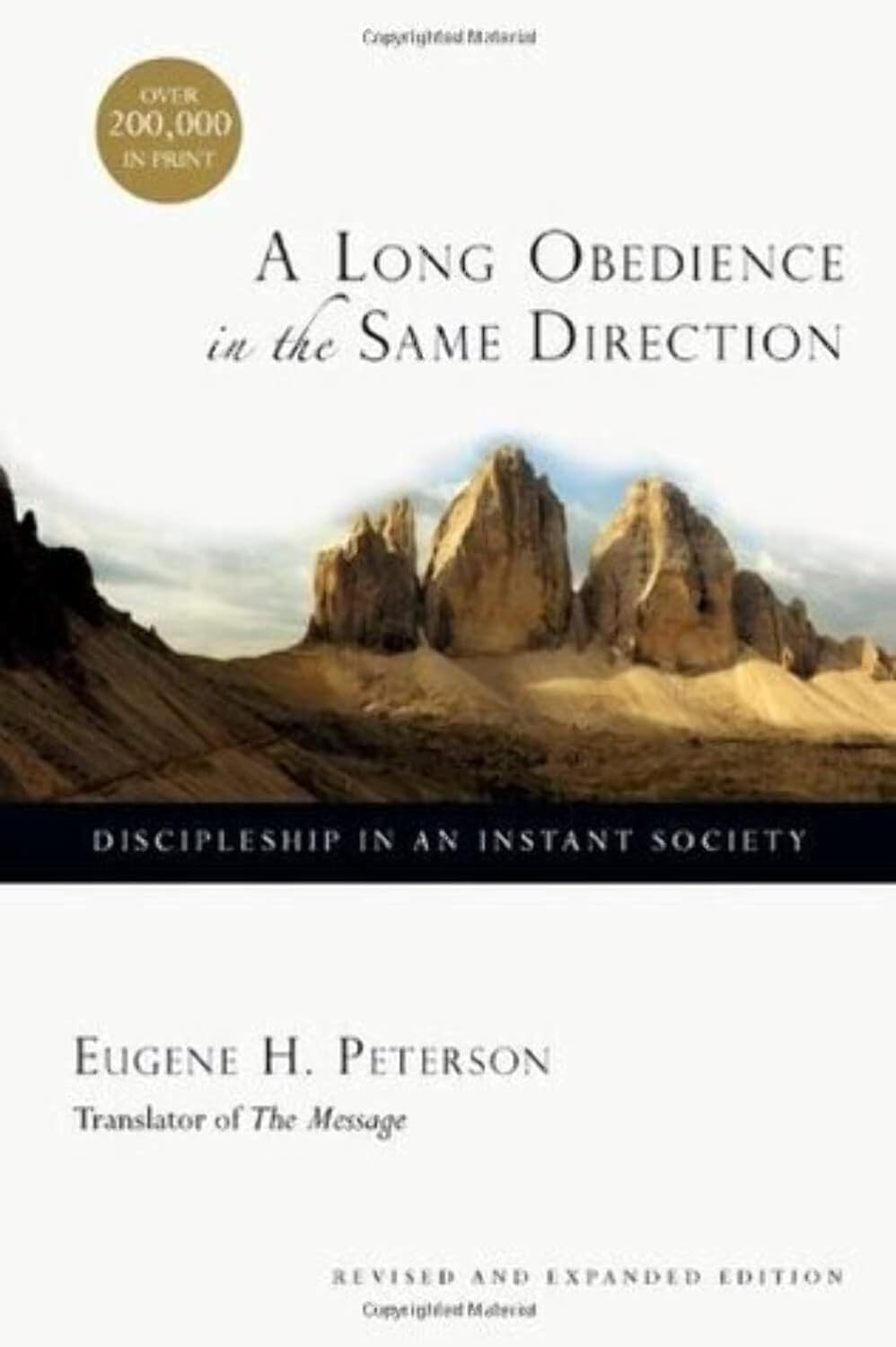 A Long Obedience in the Same Direction by Eugene H. Peterson image 1