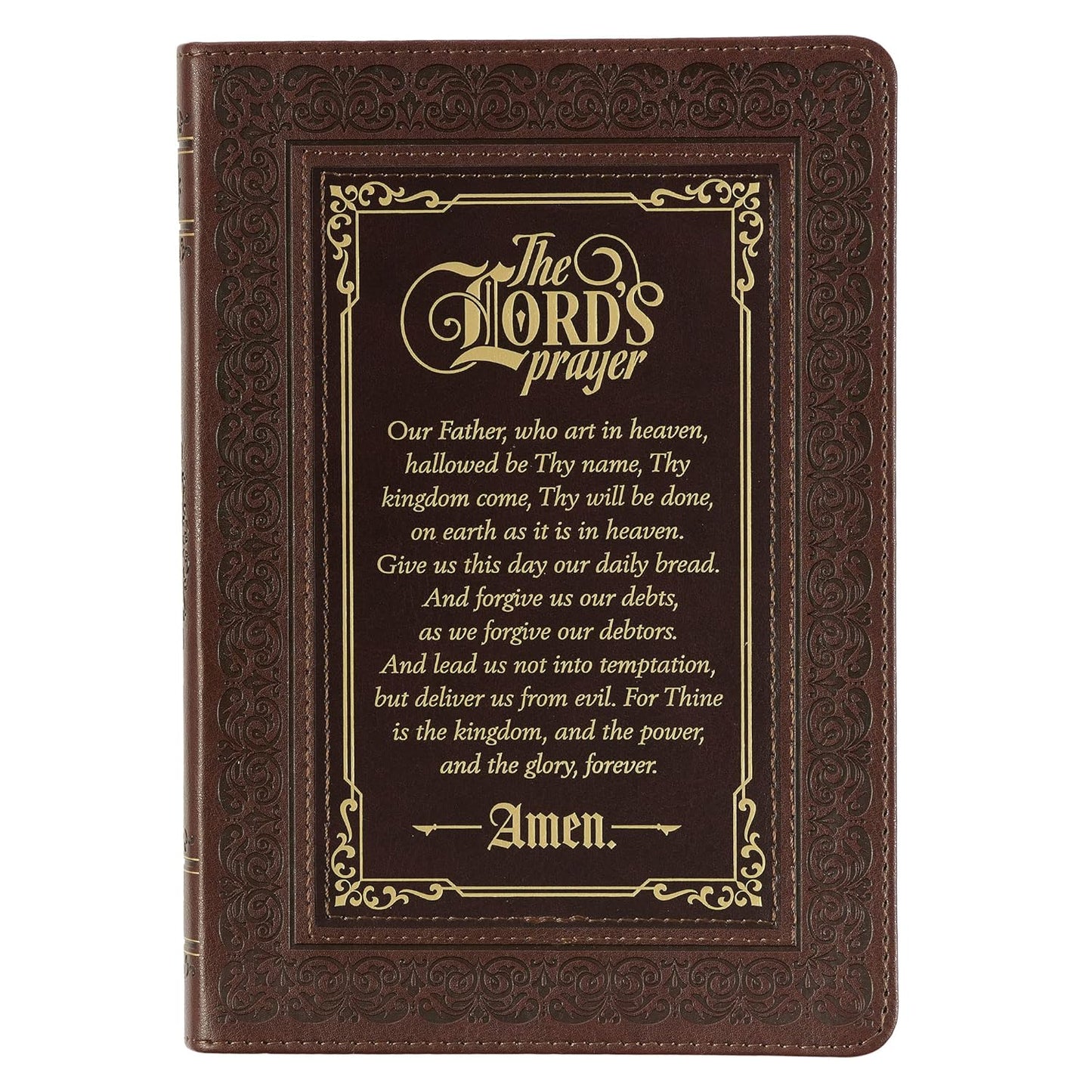 Lord's Prayer Faux Leather Journal