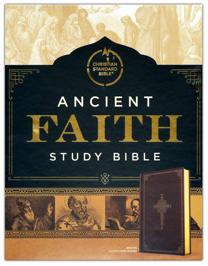 CSB Ancient Faith Study Bible, hardcover, brown