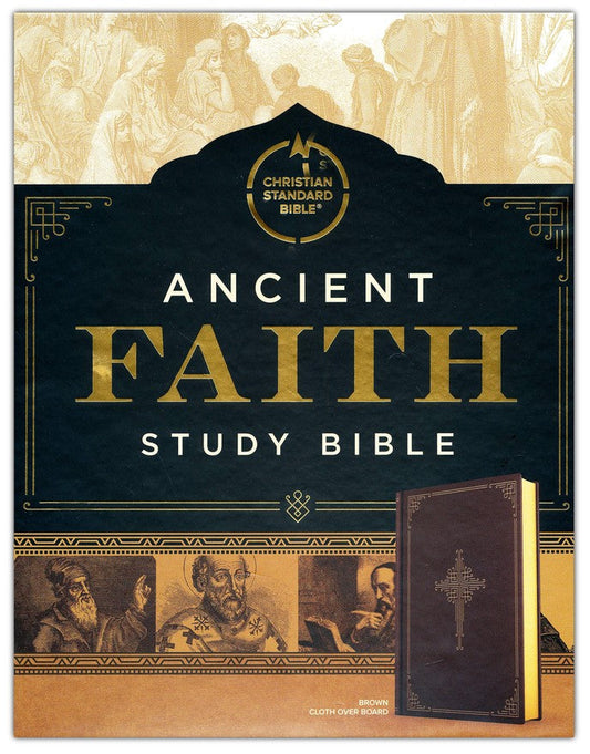 CSB Ancient Faith Study Bible, hardcover, brown