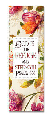 God Is Our Refuge, Faux Leather Bookmark