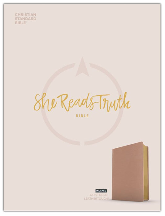 CSB She Reads Truth Bible, Rose Gold Leathertouch