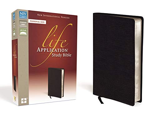 NIV, Life Application Study Bible, Second Edition, Personal Size, Bonded Leather, Black, Hardcover