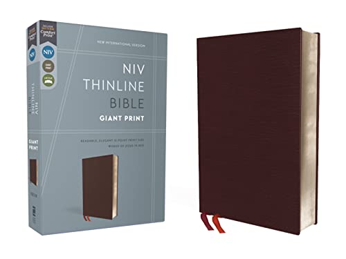 NIV Thinline Bible Red Letter Edition, Giant Print