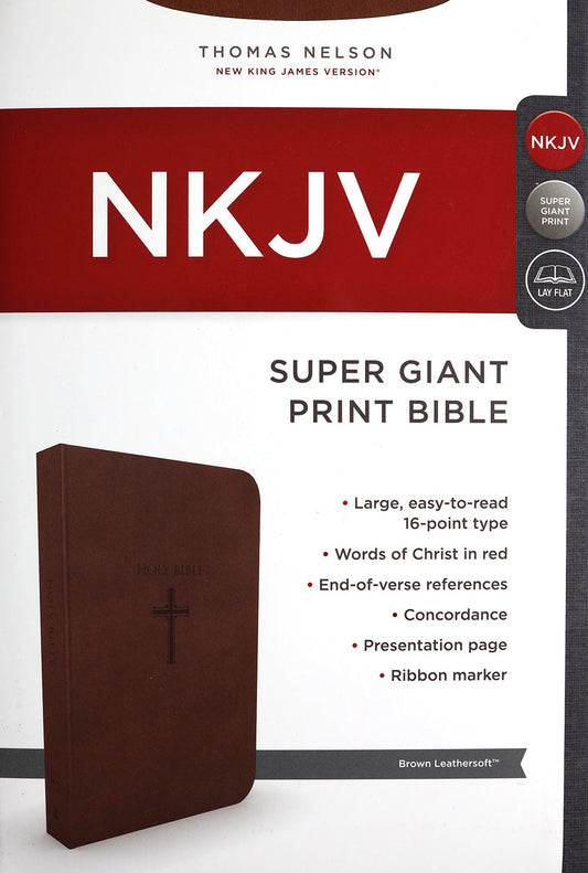NKJV Super Giant Print Brown