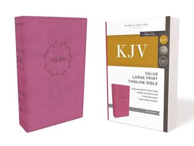 KJV Value Thinline Bible Large Print Pink