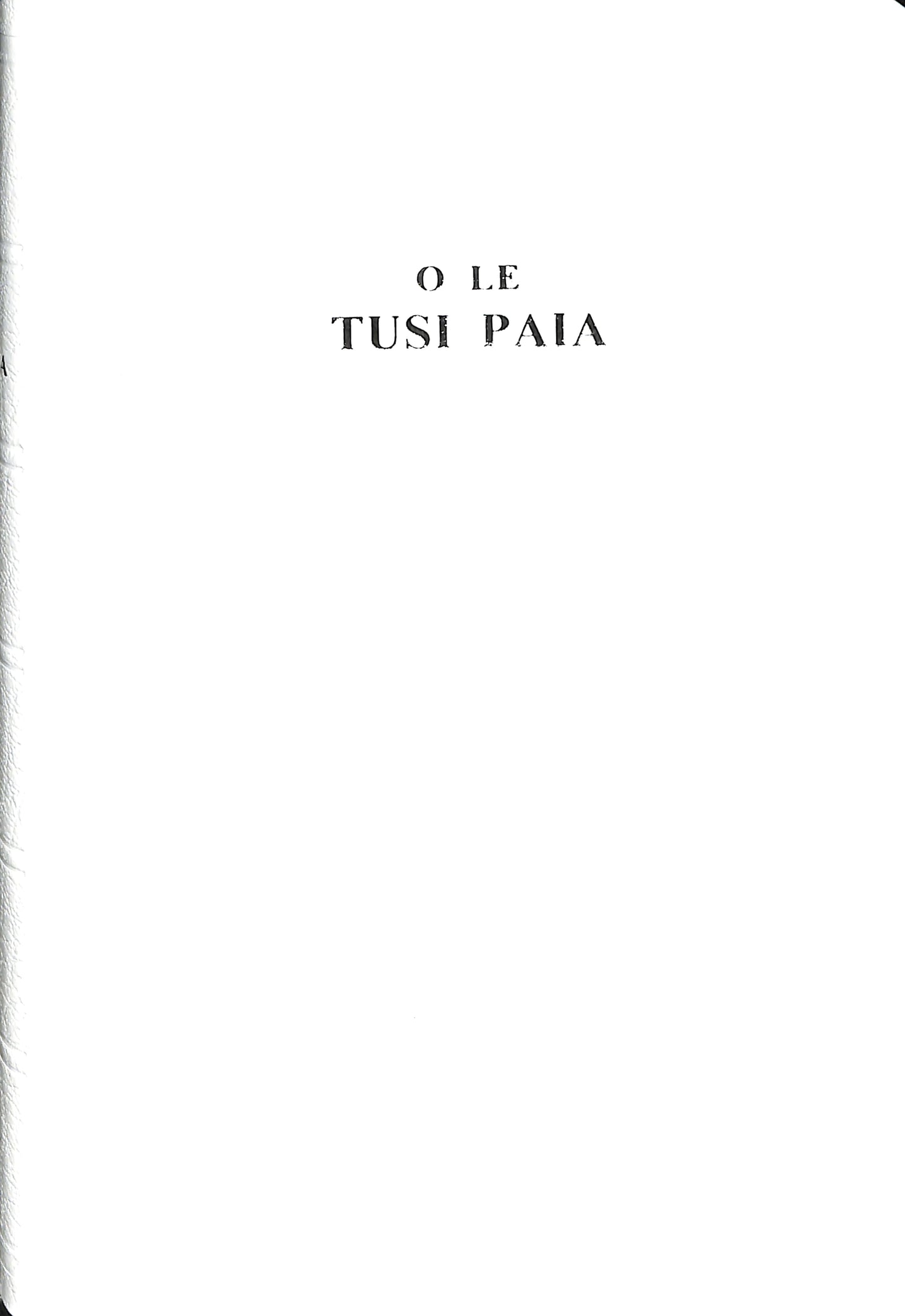 Samoan Bible Old 1887 Imitation Leather White by Korean Bible Society
