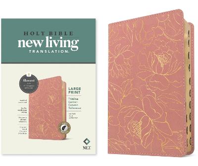 NLT LARGE PRINT Thinline Center-Column Ref Pink Index