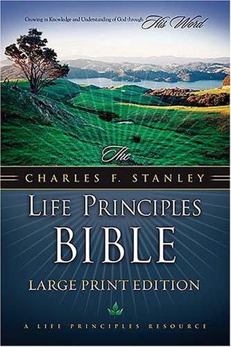 NKJV Charles F. Stanley Life Principles Bible, Large Print Edition image 0