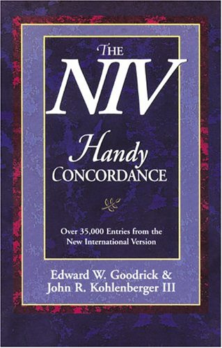 NIV Handy Concordance by Edward W. Goodrick and John R. Kohlenberger III image 0