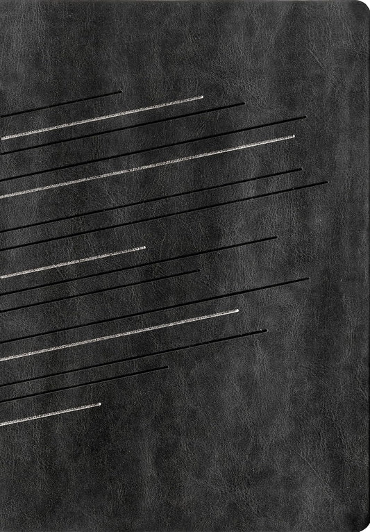 Message Bible, Super Giant Print, Leather-Look, Charcoal/Silver