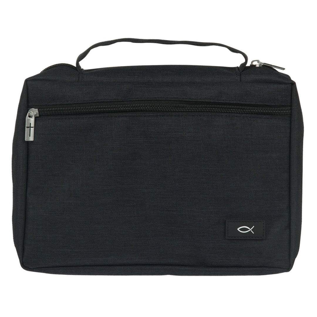 Bible Case, Black Canvas, XL