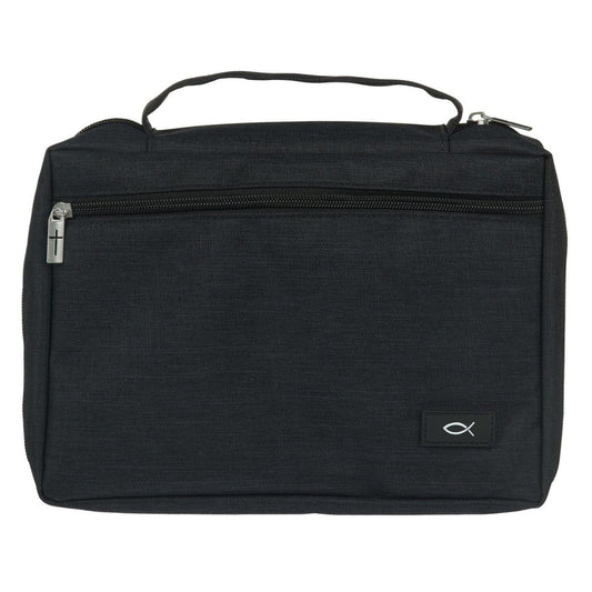 Bible Case, Black Canvas, XL
