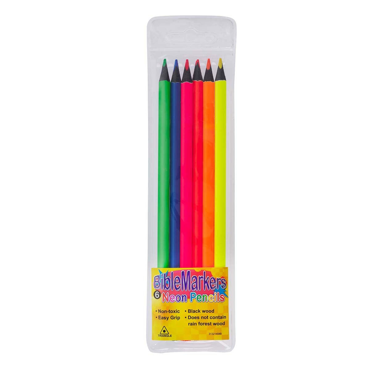 Bible Markers: 6 Neon Pencils