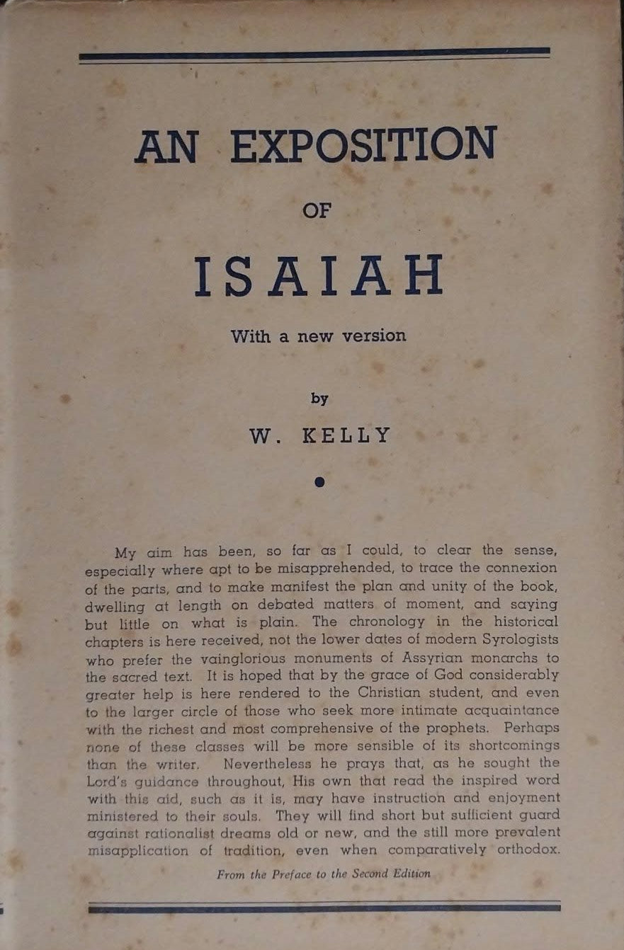 Exposition of Isaiah by William Kelly