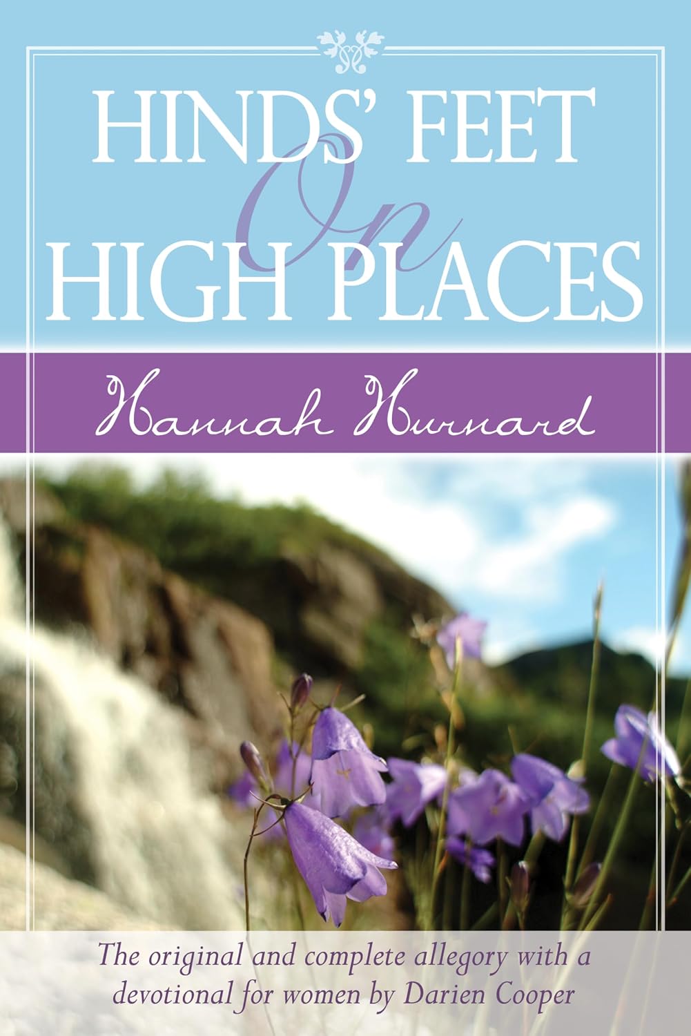 Book cover of 'Hinds' Feet on High Places' with a scenic background