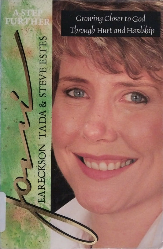 Book cover with a woman's face and text about growing closer to God through hurt and hardship.