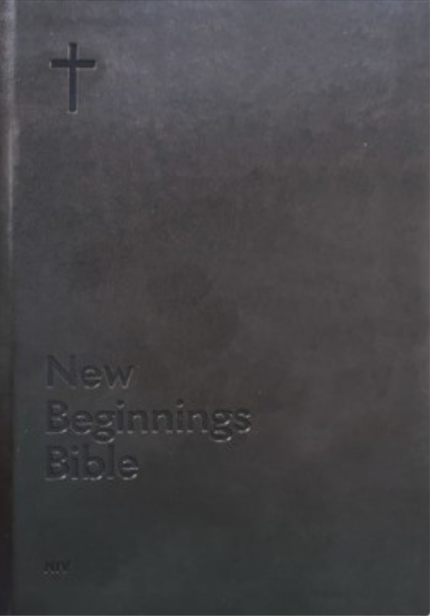 NIV New Beginnings Bible - For New Christians - PU Charcoal