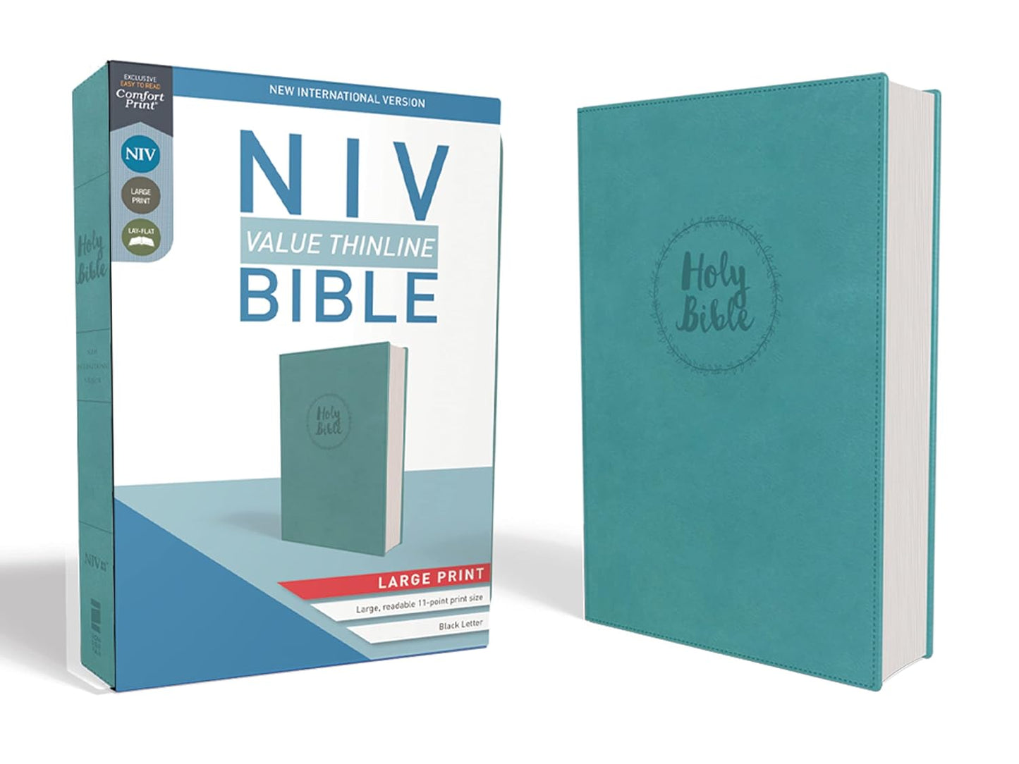 NIV, Value Thinline Bible, Large Print, Leathersoft