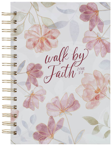 Journal: Walk By Faith, A5 Spiralbound