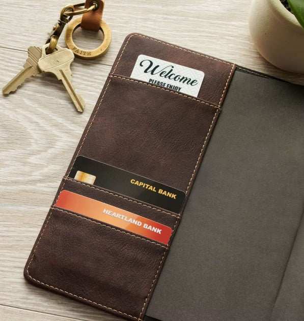 Man of God, Brown Faux Leather Journal with Magnetic Closure