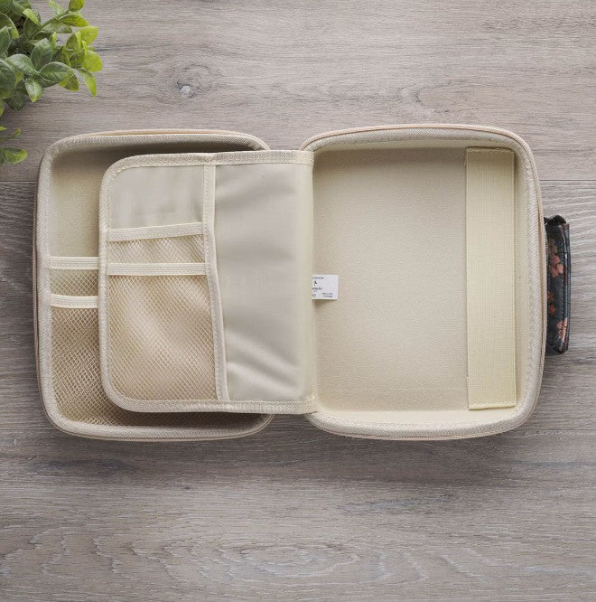 Be Still and Know Teal Two-fold Organiser Bible Case - Psalm 46:10