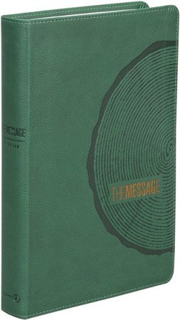 Message Bible, Forest Green, Large Print image 0