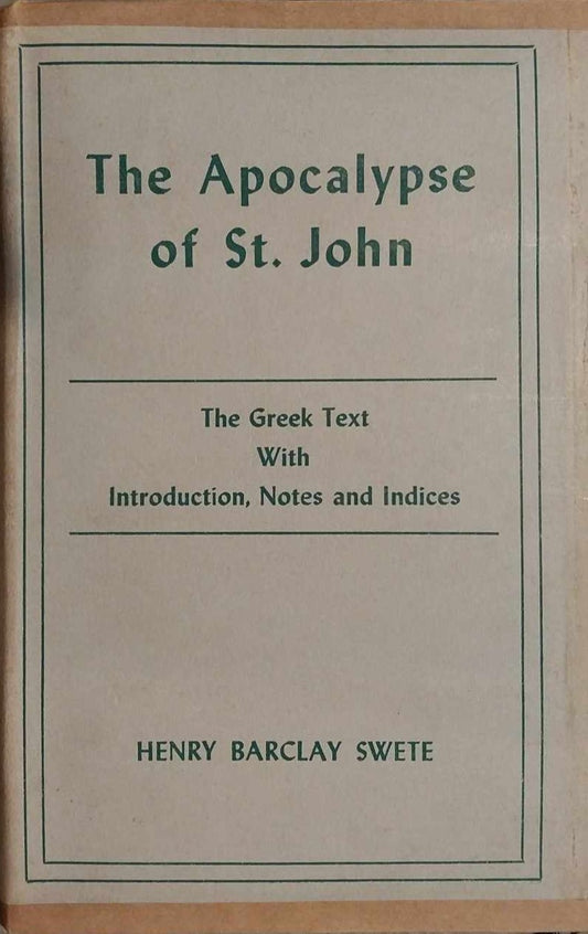 Apocalypse of St. John by Henry Barclay Swete image 0