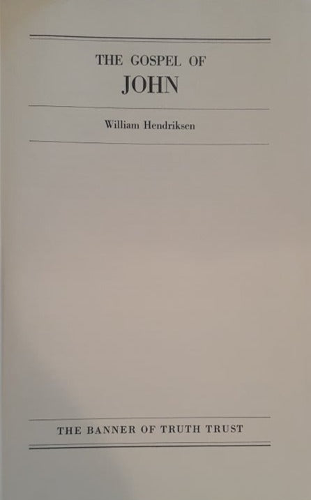 The Gospel of John by William Hendrikson image 0