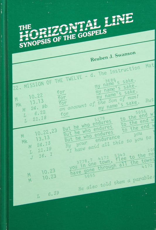 Horizontal Line: Synopsis of the Gospels by Reuben J. Swanson image 0