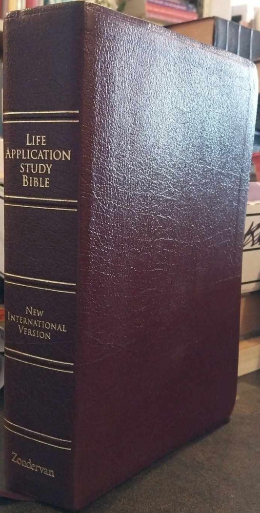 NIV Life Application Bible, Red Bonded Leather image 0