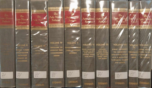 Ante-Nicene Fathers 10 Volume Set image 0