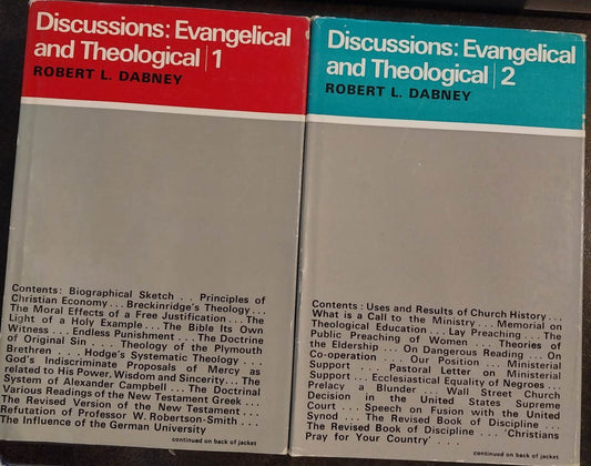 Discussions: Evangelical and Theological 2-Volume Set by Robert L. Dabney image 0