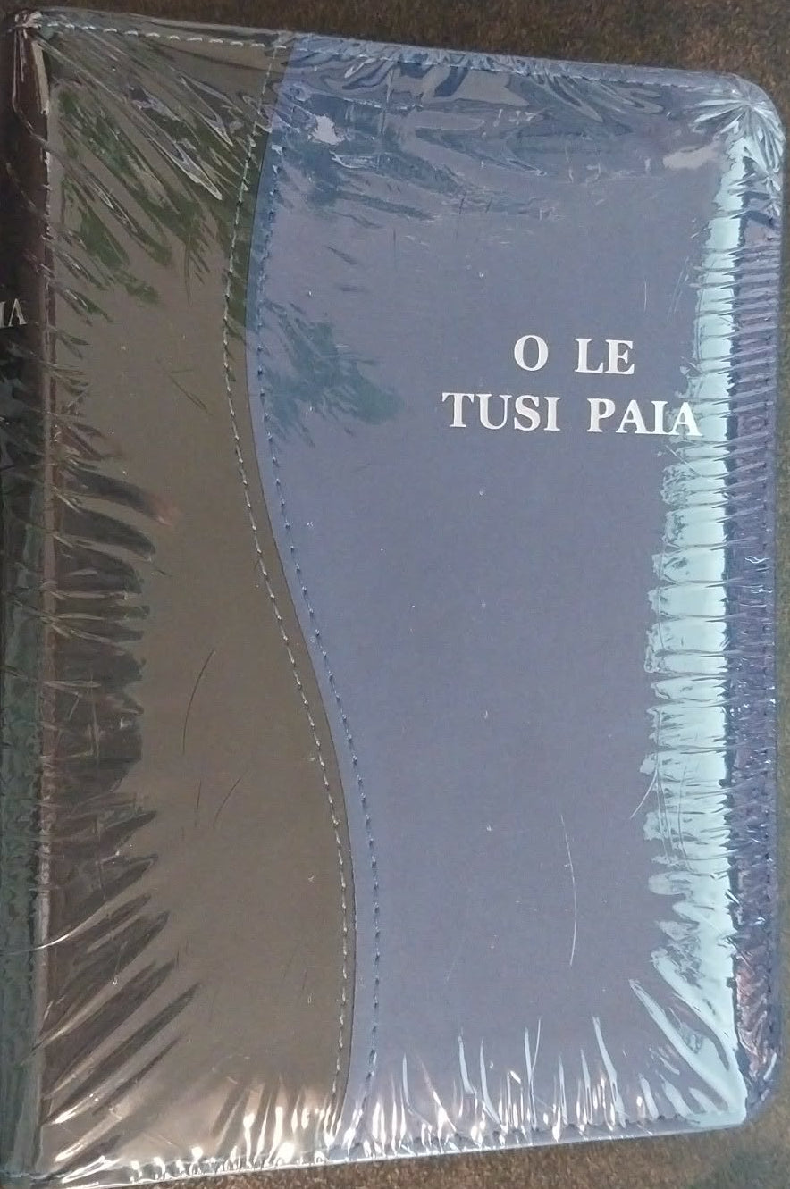 O Le Tusi Paia (Samoan Bible) New Compact Duo-tone with zip