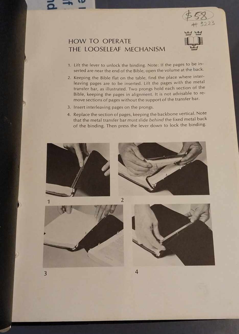 KJV Holy Bible, New Scofield Reference Edition, Looseleaf image 1