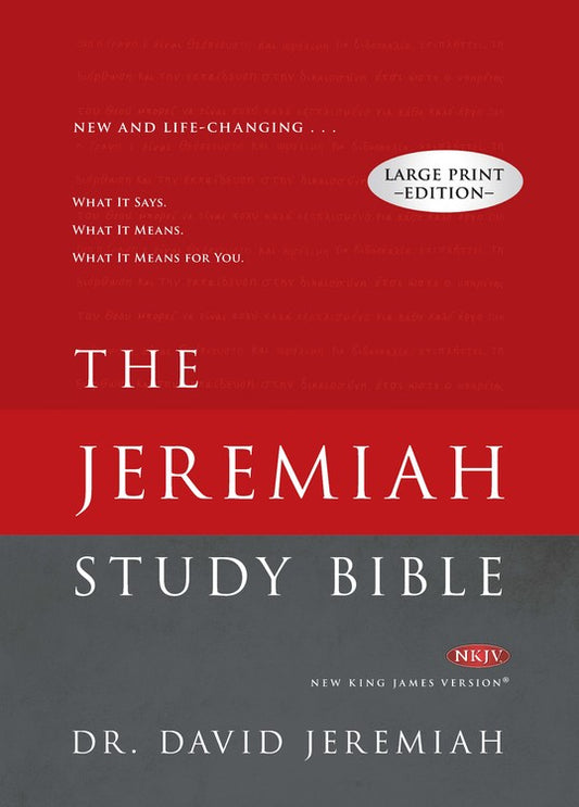 NKJV David Jeremiah Study Bible, Large Print image 0