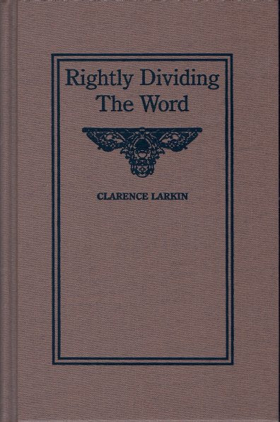 Rightly Dividing The Word by Clarence Larkin image 0