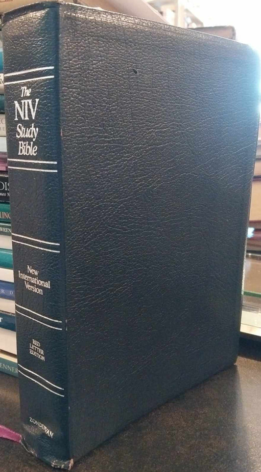 NIV Study Bible, Navy Bonded Leather image 0