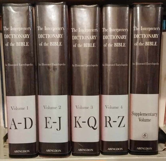 The Interpreter's Dictionary of the Bible (5 Volumes) image 0