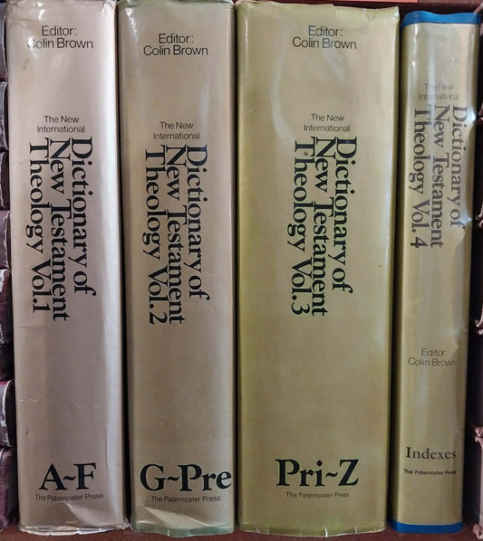 Dictionary of New Testament Theology by Colin Brown, 4-Volume Set