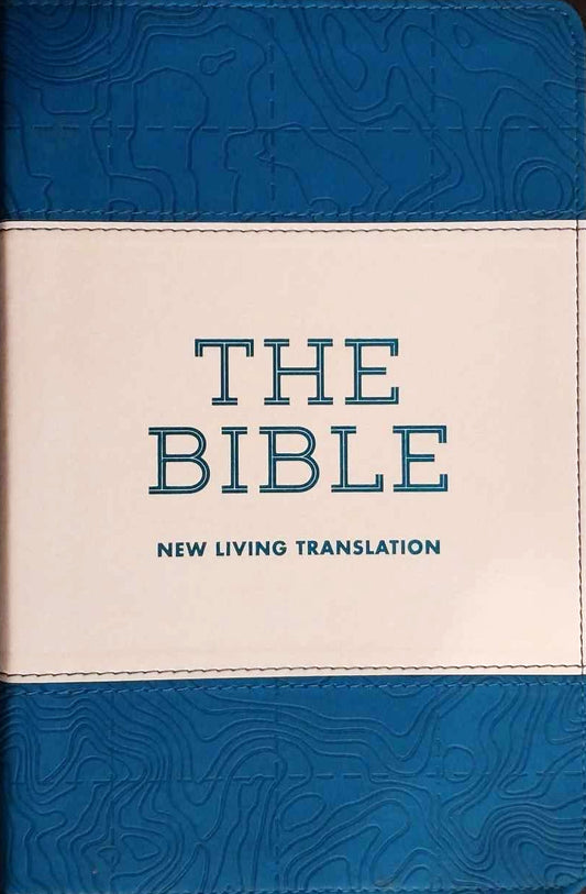 NLT The Bible, Blue and White image 0