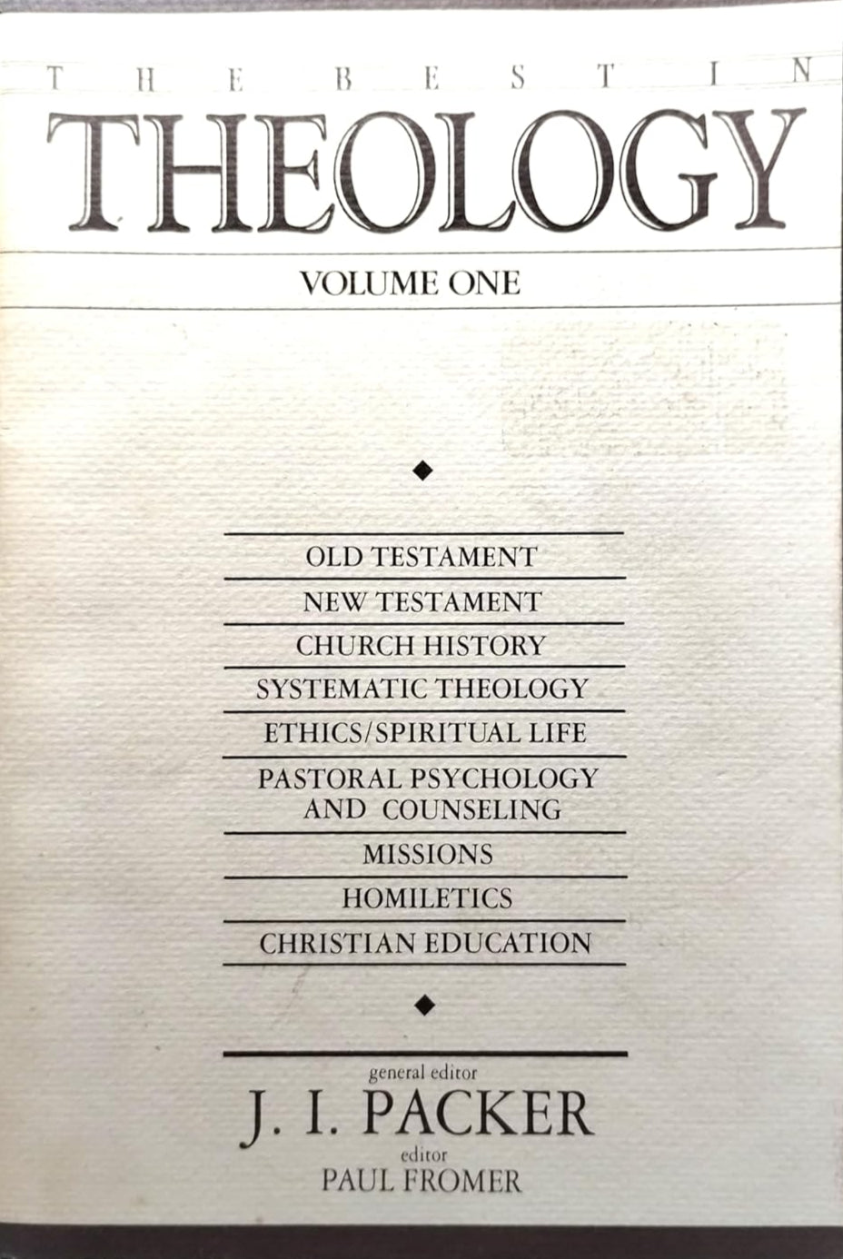 Best In Theology Volume One edited by J.I. Packer image 0