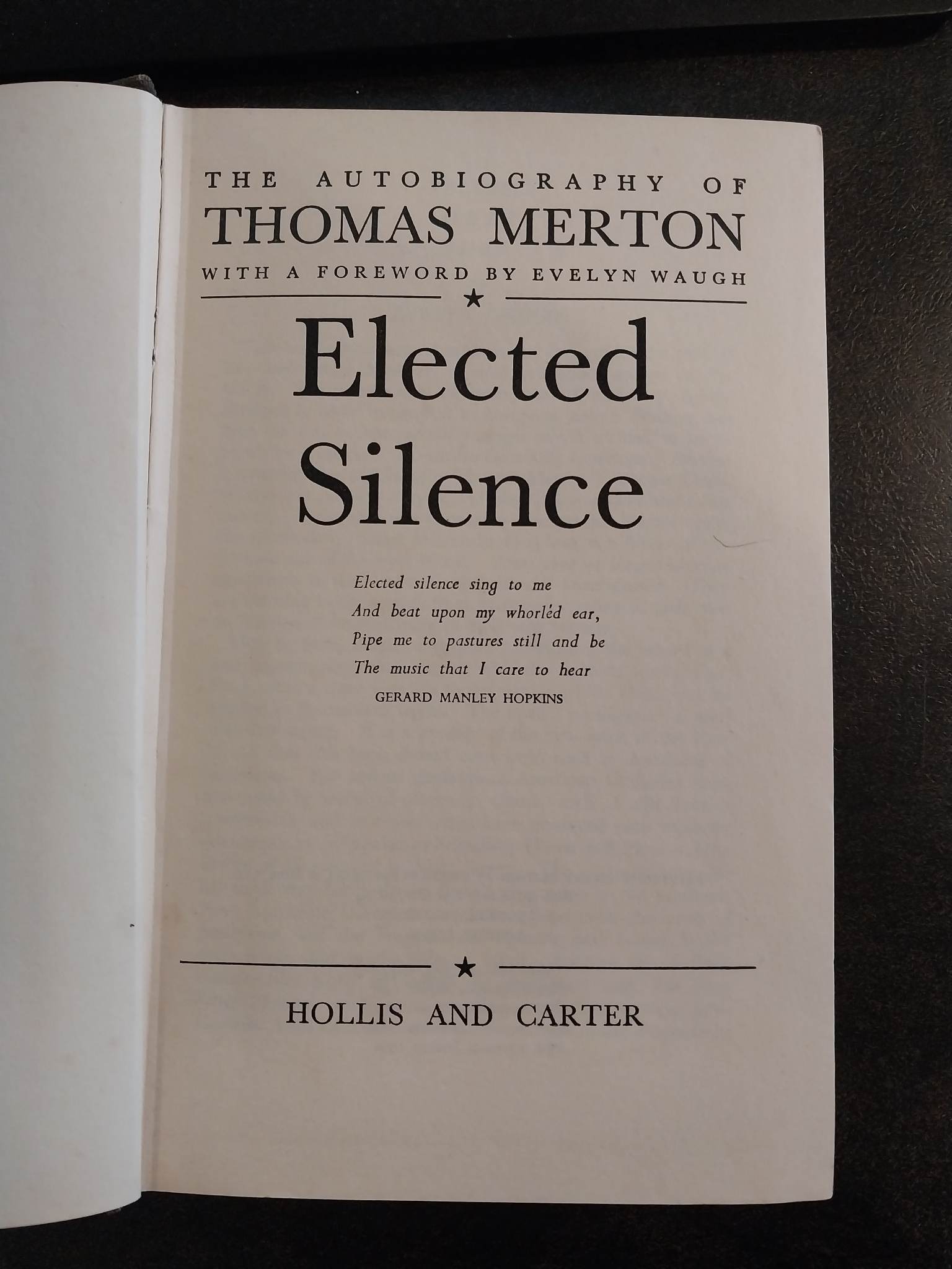 Elected Silence (The Seven Storey Mountain) The Autobiography of Thomas Merton image 0