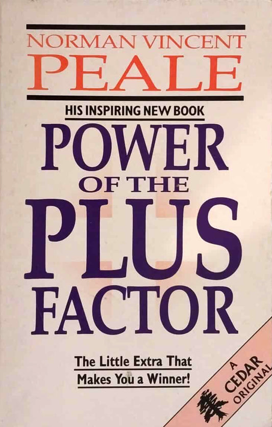 Power of the Plus Factor by Norman Vincent Peale image 0