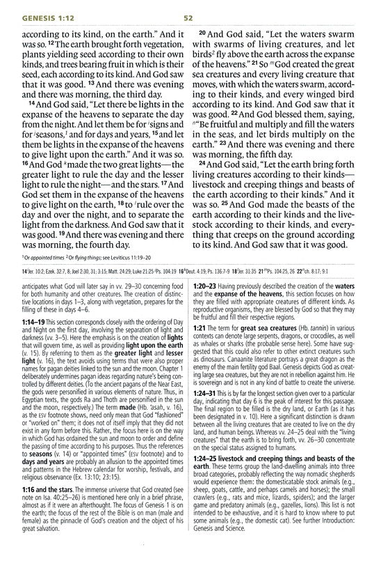 ESV Study Bible Bible large print black genuine leather 10.75 point font